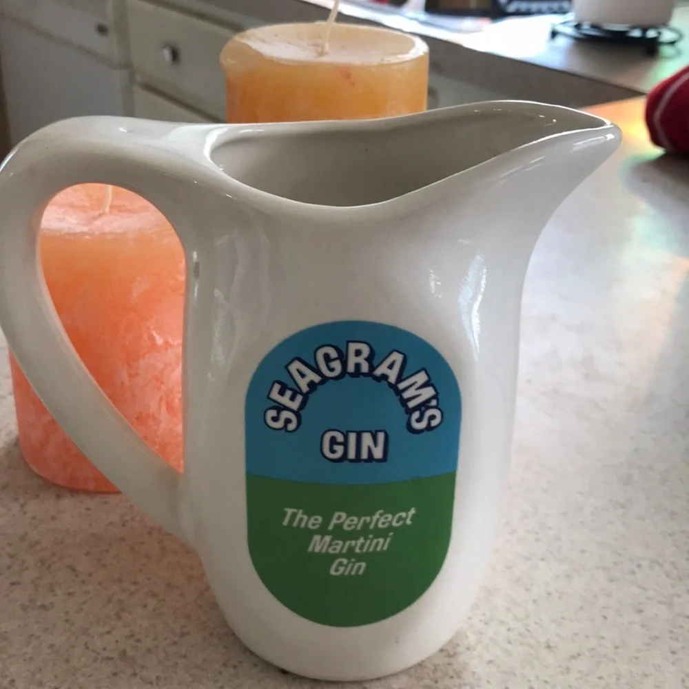 Vintage Seagrams gin pitcher